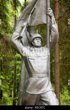 Litauen, südlichen Litauen, Grutas, Grutas Park, Skulpturenpark des ehemaligen kommunistischen Ära Skulpturen Statue von sowjetischen Soldaten Stockfoto