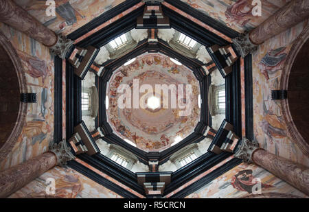 Litauen, Litauen, Kaunas, Kloster Pazaislis, Interior Detail Stockfoto