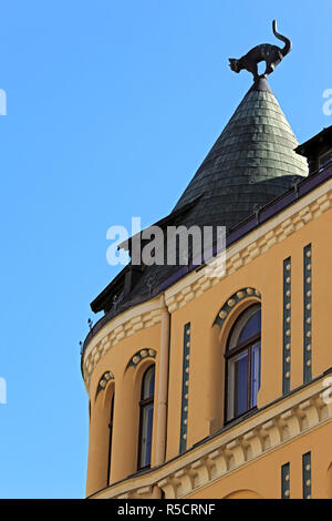 Die Katzen Haus, Altstadt, Riga, Lettland Stockfoto