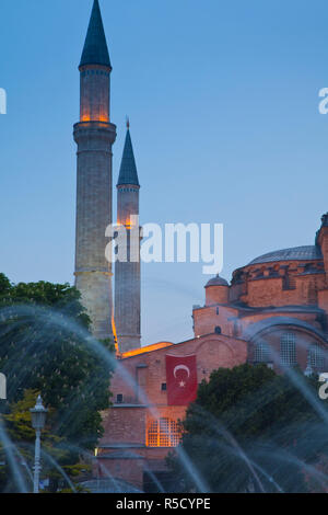 Die Hagia Sofia, Sultanahmet, Istanbul, Türkei Stockfoto