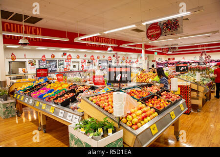 Coles Supermarkt in Australien verkaufen Obst und Gemüse, Australien Stockfoto