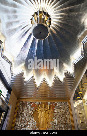 England, London, 120 Fleet Street Art-Deco-Foyer des ehemaligen Gebäudes Daily Express Stockfoto