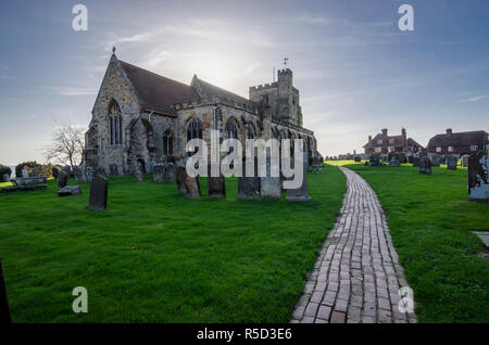 Saint Mary's Church, Goudhurst, Kent, Großbritannien Stockfoto