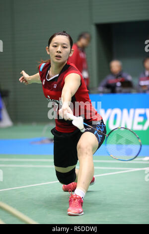Komazawa Gymnasium, Tokio, Japan. 30 Nov, 2018. Sayaka Takahashi, November 30, 2018 - Badminton: Die 72 All Japan Badminton Meisterschaften 2018 Damen Einzel 3. Runde an der Komazawa Gymnasium, Tokio, Japan. Credit: YUTAKA/LBA SPORT/Alamy leben Nachrichten Stockfoto