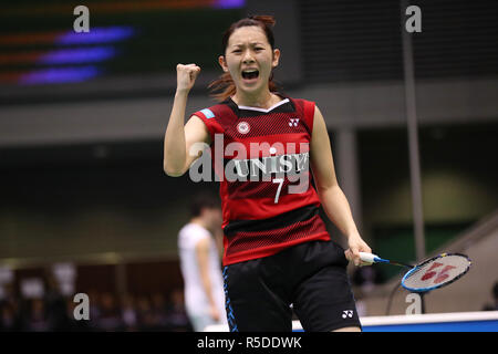 Komazawa Gymnasium, Tokio, Japan. 30 Nov, 2018. Sayaka Takahashi, November 30, 2018 - Badminton: Die 72 All Japan Badminton Meisterschaften 2018 Damen Einzel 3. Runde an der Komazawa Gymnasium, Tokio, Japan. Credit: YUTAKA/LBA SPORT/Alamy leben Nachrichten Stockfoto