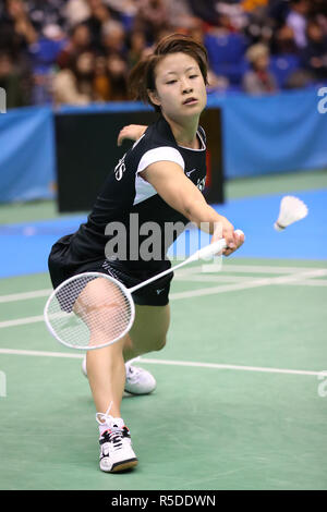 Komazawa Gymnasium, Tokio, Japan. 30 Nov, 2018. Nozomi Okuhara, 30. November 2018 - Badminton: Die 72 All Japan Badminton Meisterschaften 2018 Damen Einzel 3. Runde an der Komazawa Gymnasium, Tokio, Japan. Credit: YUTAKA/LBA SPORT/Alamy leben Nachrichten Stockfoto