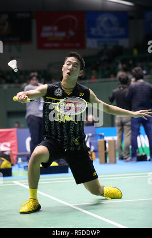 Komazawa Gymnasium, Tokio, Japan. 30 Nov, 2018. Kanta Tsuneyama, 30. November 2018 - Badminton: Die 72 All Japan Badminton Meisterschaften 2018 Herren Einzel 3. Runde an der Komazawa Gymnasium, Tokio, Japan. Credit: YUTAKA/LBA SPORT/Alamy leben Nachrichten Stockfoto
