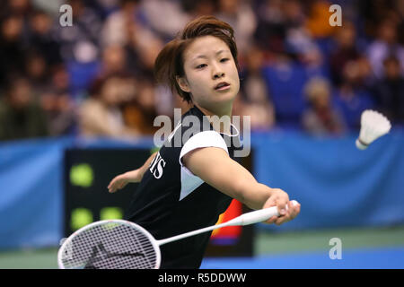Komazawa Gymnasium, Tokio, Japan. 30 Nov, 2018. Nozomi Okuhara, 30. November 2018 - Badminton: Die 72 All Japan Badminton Meisterschaften 2018 Damen Einzel 3. Runde an der Komazawa Gymnasium, Tokio, Japan. Credit: YUTAKA/LBA SPORT/Alamy leben Nachrichten Stockfoto