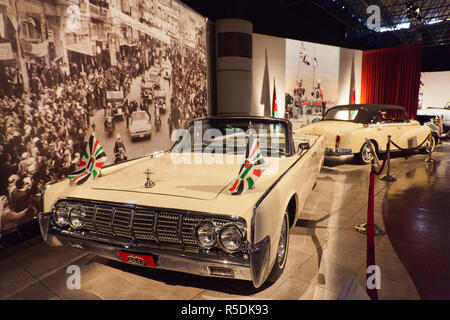 Jordanien, Amman, Royal Automoblie Museum, Royal Limousinen von König Hussein Stockfoto