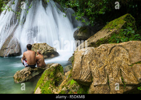 Reach fällt, St. Thomas Parish, Jamaika, Karibik Stockfoto