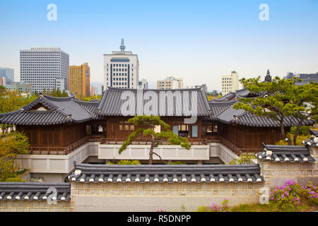 Korea, Seoul, Namsan, Namsangol Hanok Village Stockfoto