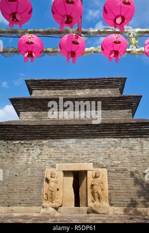 Korea, Gyeongsangbuk-do, Gyeongju, Bunhwang-Sa Tempel, Mojeonseoktap Ziegel Pagode Stockfoto