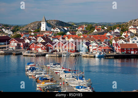 Dorf Skarhamn auf der Insel Tjorn, Bohuslan, an der Westküste von Schweden Stockfoto