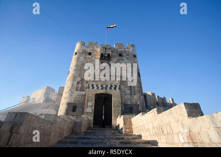 Aleppo, Syrien, die Zitadelle, der Altstadt (UNESCO-Website) Stockfoto