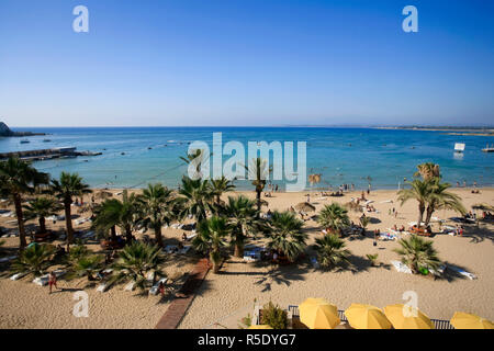 Syrien, Nordküste, Lattakia, Shaati al Azraq Beach Resort (Syriens führende Urlaubsort an der Küste) Stockfoto