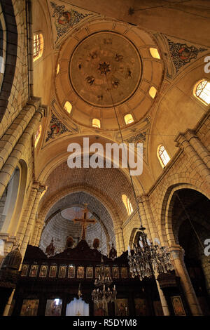 Syrien, Qala'at al Hosn Umgebung, St.-Georgs Kloster Stockfoto