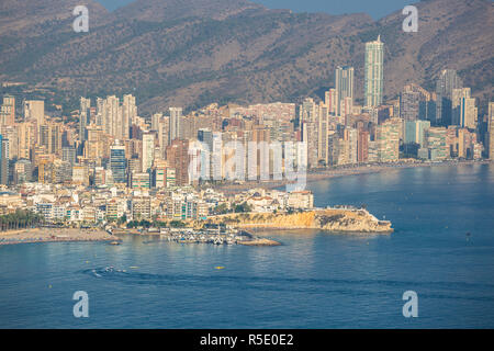 Benidorm, Spanien - September 11,2016:Levante Strand in Alicante Spanien Stockfoto