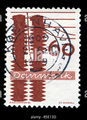 Briefmarke aus Dänemark in der Dänischen Industrie Serie 1968 ausgestellt Stockfoto