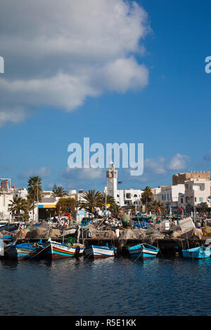 Tunesien, Tunesische Central Coast, Mahdia, Stadt, Hafen Stockfoto