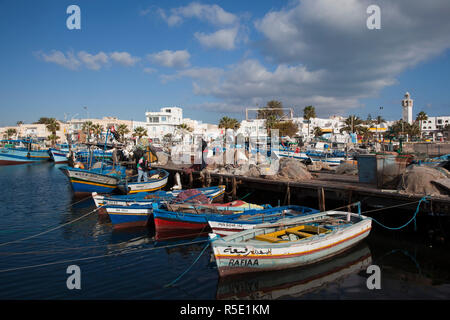 Tunesien, Tunesische Central Coast, Mahdia, Stadt, Hafen Stockfoto