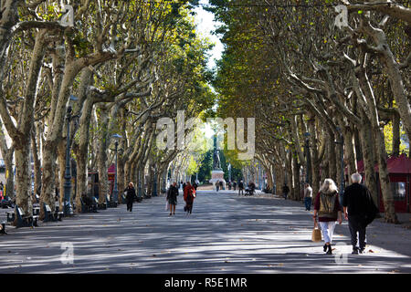 Frankreich, Languedoc-Roussillon, Hérault Abteilung, Beziers, Allees Paul Riquet promenade Stockfoto