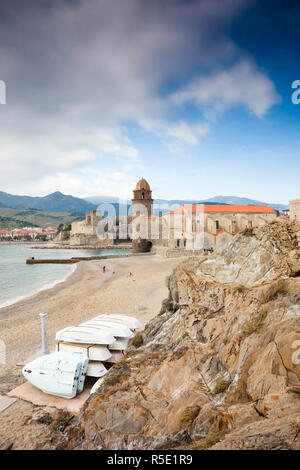 Frankreich, Languedoc-Roussillon, Pyrennes-Orientales Abteilung, Purpurküste, Collioure Stockfoto