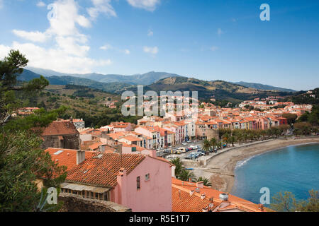 Frankreich, Languedoc-Roussillon, Pyrennes-Orientales Abteilung, Purpurküste, Collioure Stockfoto