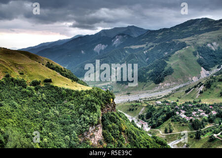 Berglandschaft, Mtiuleti, Georgia Stockfoto