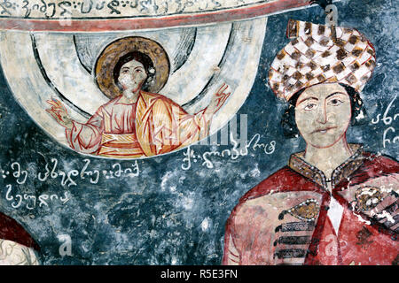Wandmalerei, Kloster, Martvili, Samegrelo-Zemo Svaneti, Georgien Stockfoto