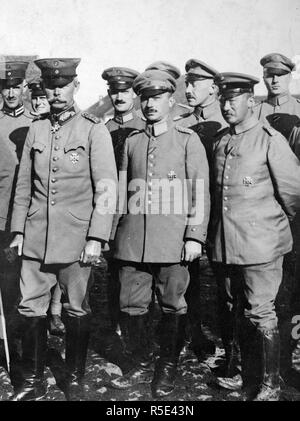 General von Falkenhayn, Kommandeur einer germanischen Armee Korps in Serbien. 1918-1919 Stockfoto