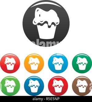 Halloween Kuchen Symbol. Einfache Abbildung: Halloween Kuchen vektor Symbol für Web Design auf weißem Hintergrund Stock Vektor