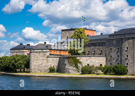 Festung vaxholm auf der schwedischen Schären Stockfoto