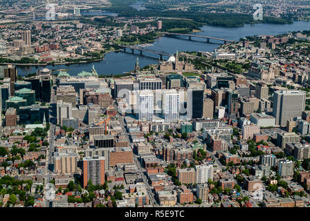 Luftbild der Innenstadt von Ottawa, Ontario, ca. 2003 Stockfoto