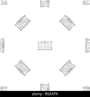 Bowling Haus Muster nahtlose Vektor wiederholen Geometrische für jede Web Design Stock Vektor