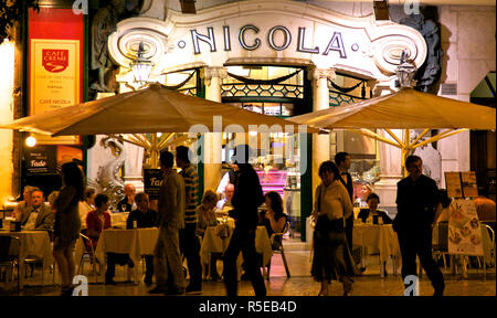 Nicola Café, Rossio Platz, Lissabon, Portugal Stockfoto