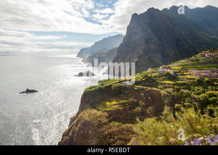 Nordküste nr Ponta Delgada, Madeira, Portugal Stockfoto