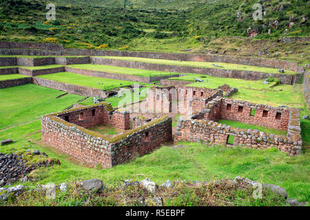 Tipon archäologische Stätte, Cuzco, Peru Stockfoto