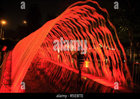 Brunnen im Parque de Las Aguas, Lima, Peru Stockfoto