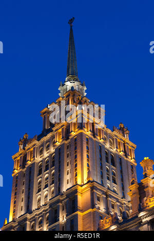 Russland, Moskau, Presnya, Ukraina Hotel, einem der Stalin Sieben Schwestern Gebäude Stockfoto