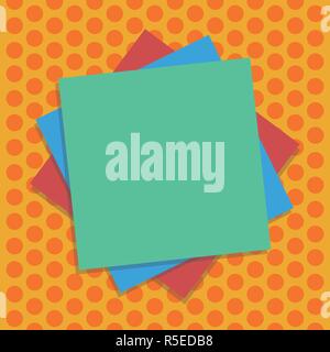 Design Business leere Raum Text für Anzeige Web site Förderung isolierte Banner Vorlage. Mehrere Layer von leeren Bögen farbiges Papier Pappe Vektor w Stock Vektor