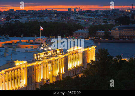 Russland, St. Petersburg, Jelzin Bibliothek von der St. Isaak Kathedrale Stockfoto