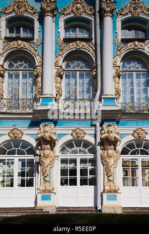 Russland, St. Petersburg, Pushkin-Tsarskoye Selo, Catherine Palace Stockfoto