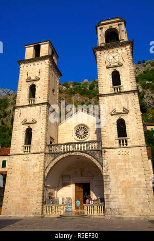 St. Tryphon Cathedral, Kotor, Montenegro, Süd-Ost-Europa, Stockfoto