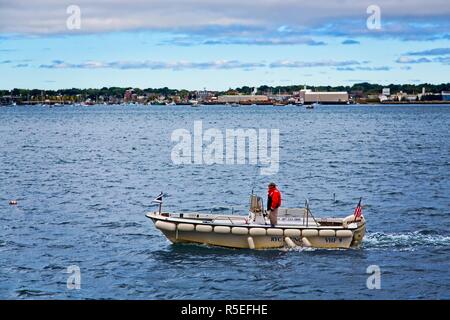 ROCKLAND, Maine - September 20, 2015: Rockland, Maine, mit einer Bevölkerung von 7,297. ist ein beliebtes Reiseziel und ist ein Ausgangspunkt für die Stockfoto