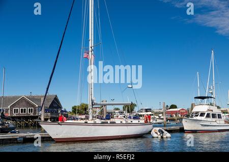 ROCKLAND, Maine - September 20, 2015: Rockland, Maine, mit einer Bevölkerung von 7,297. ist ein beliebtes Reiseziel und ist ein Ausgangspunkt für die Stockfoto