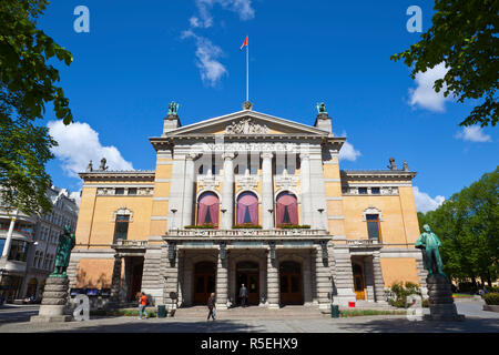 Nationaltheater Oslo, Oslo, Norwegen Stockfoto