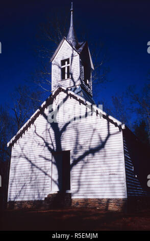 Wenig Cataloochee Baptist Church, Great Smoky Mountains National Park, North Carolina Stockfoto