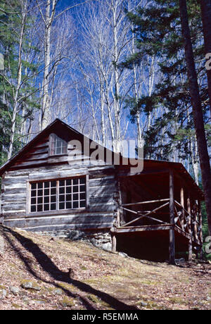 "Janet Reno Kabine" auf Jake's Creek Trail, Great Smoky Mountains National Park, Tennessee Stockfoto