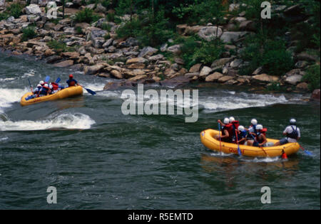 Whitewater Rafting, Ocoee River, Tennessee Stockfoto