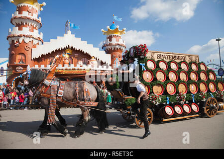 Deutschland, Bayern, München, Oktoberfest, Oktoberfest-Parade Stockfoto
